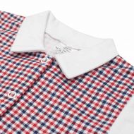 Kojenecké celorozepínací Polo body New Baby Checkered bílé | Velikost: 56 (0-3m)