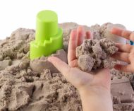 Kinetický písek přírodní NaturSand + nafukovací pískoviště - 5kg 