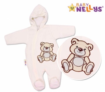 Kombinézka/overálek Teddy Bear -smetanová | Velikost koj. oblečení: 74 (6-9m)